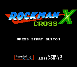 Rockman Cross X Title Screen
